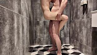 Stepdaughter Joins Stepdad in Steamy Shower for Tight Pussy Play