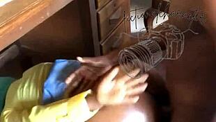 hey watch these ebony teens get stuck fucked creampied in hot compilation