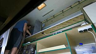 Miniskirt hostess skips cigarette for quick sexy pussy tease