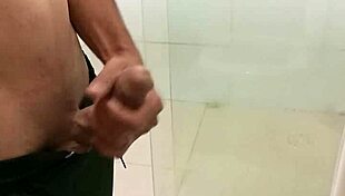 skinny solo unloads monster cock cumshot explosion