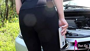 damn that ass up fuck on the road with rikardo fantasma and mary redqueen monster cock pounding 🍑💦🔥