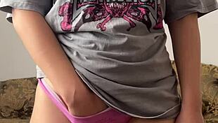 Maiskii's cute teen heart races fingering wet pussy to dildo bliss