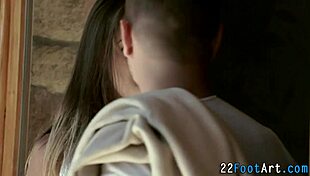 check out this foot fetish babe stroking cock till massive jizz explosion