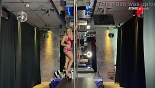 Blonde Tease Dances Wild Then Fucks Hard In Club After Show