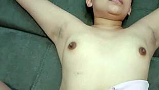 Hot roommate masturbates shaved pussy pov while watching movie bent over big ass