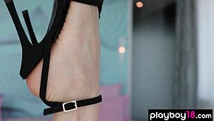 pale ukrainian milf sofi ka strips black dress 😍