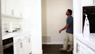 fantasy teen 18+ kneels deepthroating hard cock close up trimmed