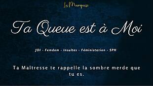 ta queue est à moi french femdom joi dirty talk jerk off instructions