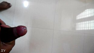 watch me stroke thick indian cock till explosive cum jizz shot