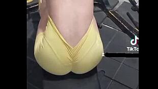 nicole medallo sweats buckets in the gym sculpting her colombian curves to fuck hungry machos senseless