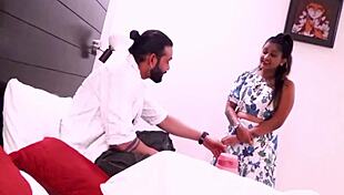 Hot Indian girl Sudipa screams in bedroom as old guy spanks and fucks her hairy pussy rough doggystyle then missionary creampie