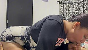 Young Brazilian Ebony Neighbor Craves Cum Before Gym Workout