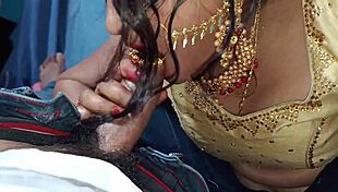 hey, isn't this the most beautiful bhabhi giving that steamy blowjob after her wedding?