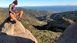 Felicity Feline teases with public flashes compilation