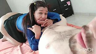 i'm shakin' watchin this prepago mexicana standin on colombian corners beggin for cock to pay her rent n food first customer's here yo