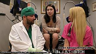 Mina moon sucks cock missionary doggystyle in nurse hospital