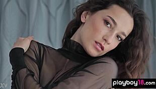 pale ukrainian milf sofi ka strips black dress 😍