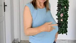 Does busty gilf Maria's braless strip dance excite you?