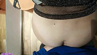 caught letty black giving blowjob in dressing room swallows cum