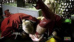 wanna watch bisexual army babes strap on dildos and lick pussy in group orgy?