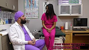 this rectal exam formality? misty addams gapes asshole with buttplug!