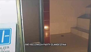 Clandestine Halloween Party With Colombian Swingers Group
