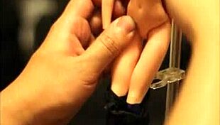 Batgirl doll tied tight cum showered everywhere