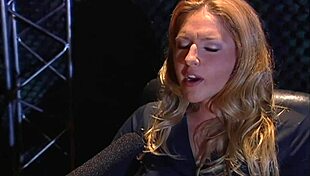 Mom Rides Boy's Cock in Fishnets