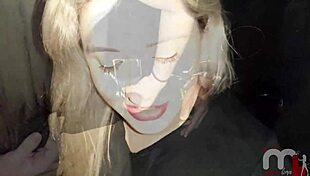 blonde hooks up with strangers at gloryhole