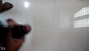 watch me stroke thick indian cock till explosive cum jizz shot