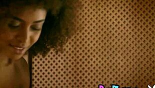 Petite Bruna Rocha spreads legs shows pussy 🔥😍