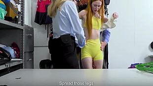 damn, ginger teen scarlet skies andi avalon caught threesome punished hard by cops