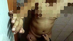 Chubby Asian Girl Bent Over for Creampie Doggystyle in Steamy Bathroom with Friend!