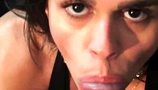 hey f welter sucks director's throbbing cock bts deepthroat cumshot