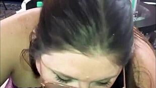 Succulent samantha deepthroats bbc face fucks swallows creamy interracial load