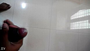watch me stroke thick indian cock till explosive cum jizz shot