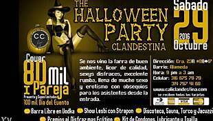 Clandestine Halloween Party With Colombian Swingers Group