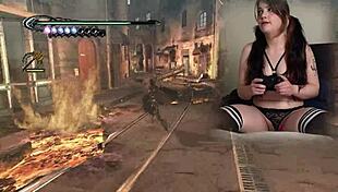 imagine this sexy bimbo's tits bouncing while gaming with lovense on