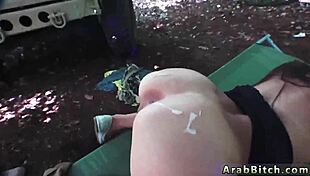 Petite Arab army teen submits to old strapon mistress uniform outdoor reality domination