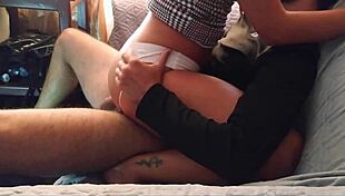 naughty secretary in tight dress rides cock hard after steamy meeting homemade