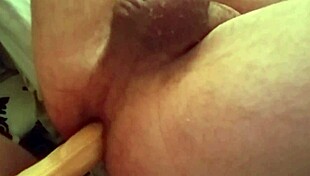 Tattoo babe slams strapon deep into stud's ass for intense pegging revenge