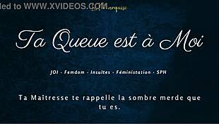 ta queue est à moi french femdom joi dirty talk jerk off instructions