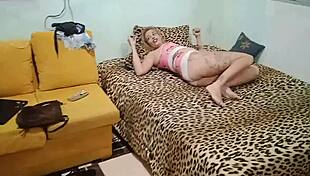 caught my neighbor in panties, couldn't resist raw cock plunge