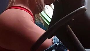 shove my fist deep in blonde sex doll's tight ass outdoors!