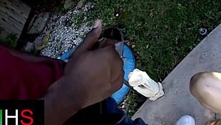 brunette slut rims huge cock before anal creampie cumshot