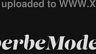 Violet Hart's shaved pussy and natural tits gleam in retro erotic poses