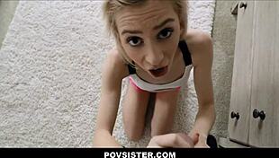 that skinny blonde teen chanel shortcake rides jay rock pov like a naughty stepsis.