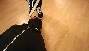 craving to eat from under mistress's dirty vans sneakers?