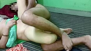 after sucking her boobs, stepbro makes janvi bhabhi's tight pussy squirt all over in wild roleplay