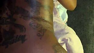 Skinny Ebony Milf Takes Messy Anal in Living Room Doggystyle Sloppy Spit